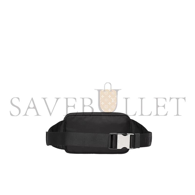 PRADA RE-NYLON AND SAFFIANO LEATHER BELT BAG 2VL977 (21*12.5*4.5cm)